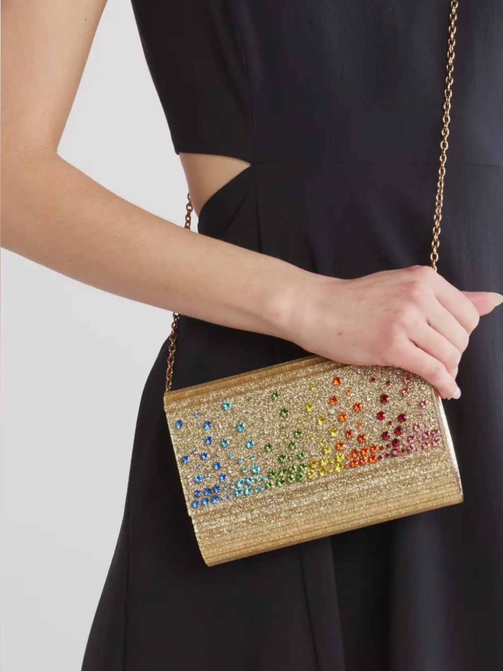 Kurt Geiger London Party Glitter Envelope Clutch Purse